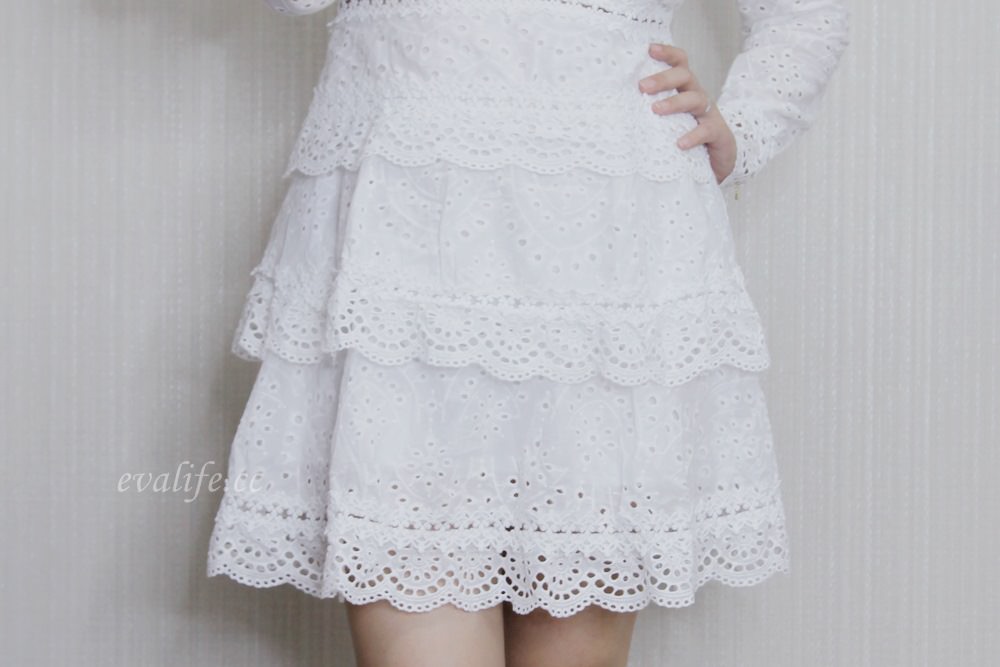 【Storets開箱】歐美小眾品牌! 仙氣飄飄的白色蕾絲洋裝+珍珠髮夾評價
