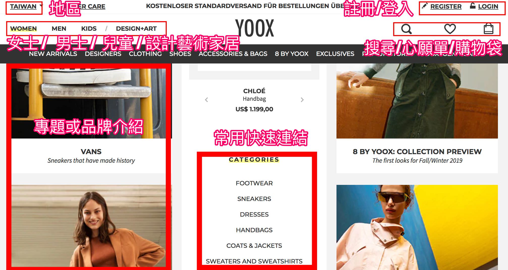 【YOOX購物教學】中英對照教你關稅/退貨/免運寄台灣/推薦品牌/註冊/結帳/快遞的注意事項 (還有最新2019年的YOOX折扣碼)