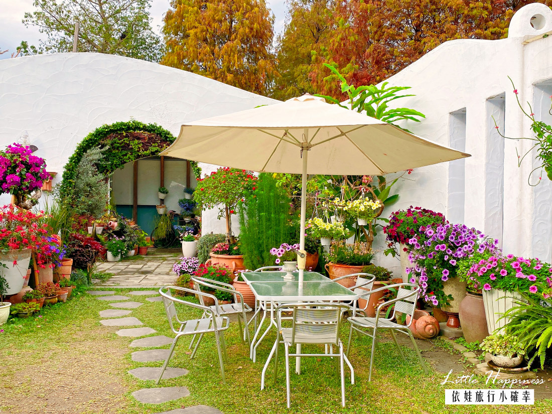 【田尾美食推薦】綠海咖啡館，讓你一秒到歐洲花園，地中海風白色樓房超好拍，甜點超美也好吃（內附菜單）