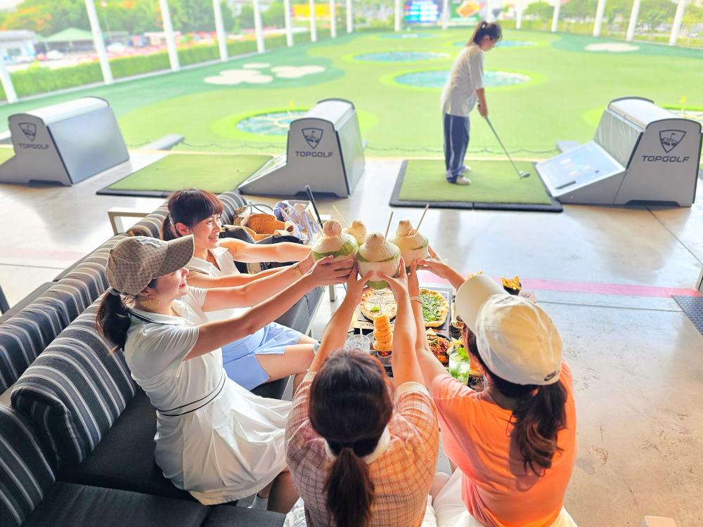 TOPGOLF Megacity Bangkok，泰國曼谷最好玩的高爾夫球練習場歐美旅客最愛來，還有餐廳酒吧可以慶生嗨翻天