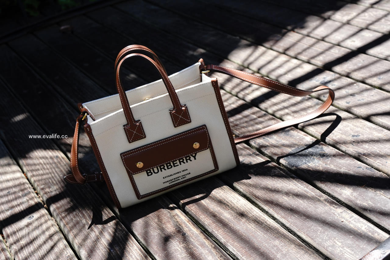 Burberry Freya mini tote bag 開箱，價格很甜的一線精品包，可肩背容量大